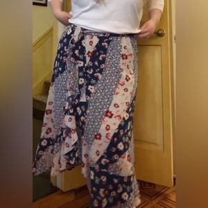 Flower high low wrap